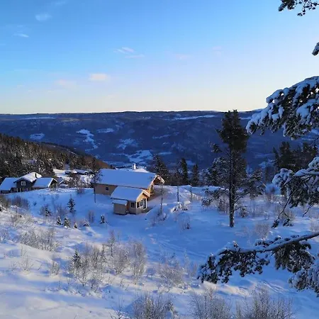 Stor Og Moderne Hytte Med Panoramautsikt *