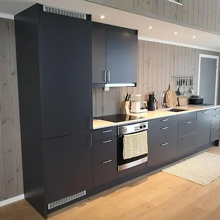 Stor Og Moderne Hytte Med Panoramautsikt
